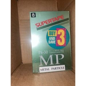 Supertape 8mm ProMP VideoTape Cassette 30 and 60 min P6-30 (3 pack) SEALED
